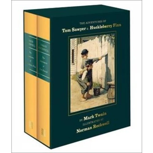 Mark Twain: The Adventures of Tom Sawyer and Huckleberry Finn (2-binds sæt)