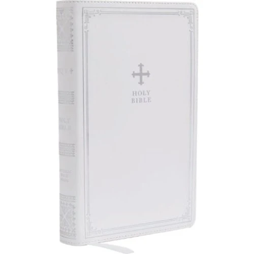 NRSV Catholic Bible Gift Edition - Hvid Leathersoft