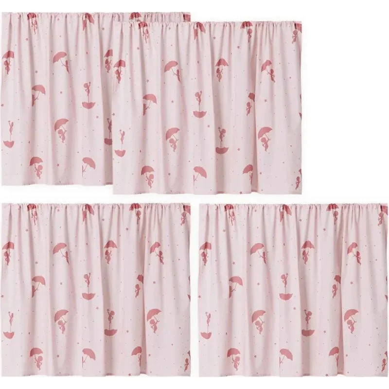 Hoppekids Ole Lukøje forhæng til halvhøj seng - Rød