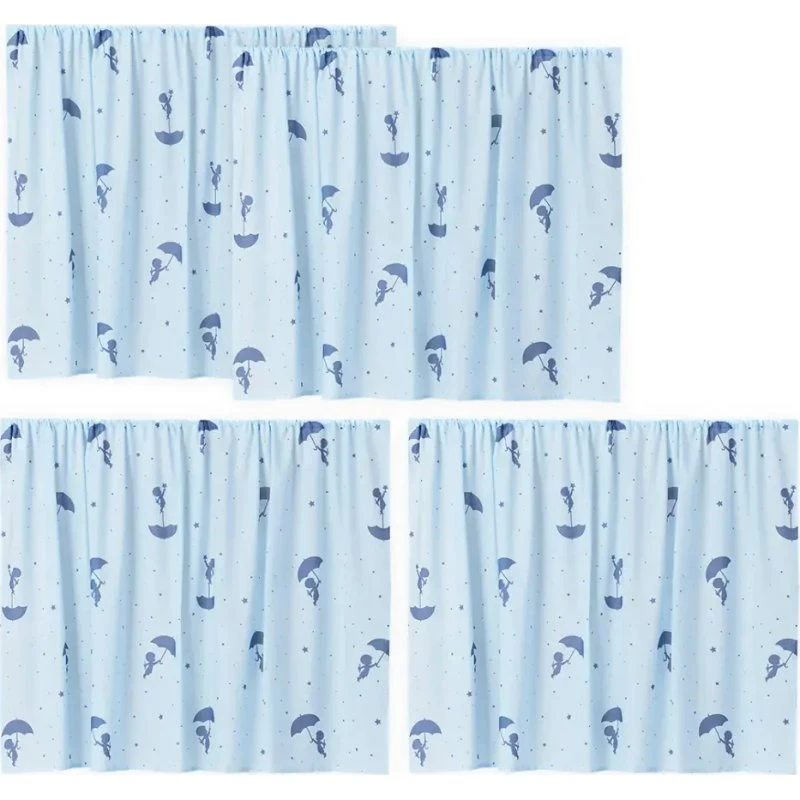 Hoppekids Ole Lukøje forhæng til halvhøj seng - Blå