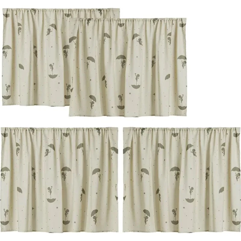 Hoppekids Ole Lukøje forhæng til halvhøj seng - Grøn