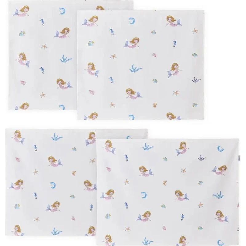 Hoppekids Mermaid forhæng til halvhøj seng 70x160 cm - Beige