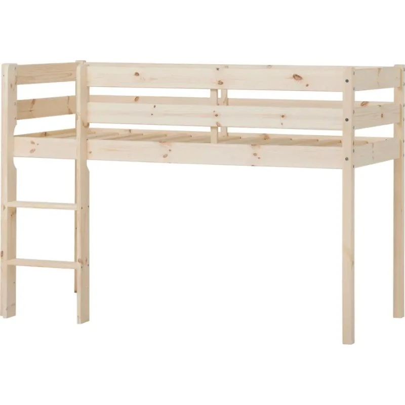 Hoppekids ECO Comfort halvhøj seng 70x160 cm - natur