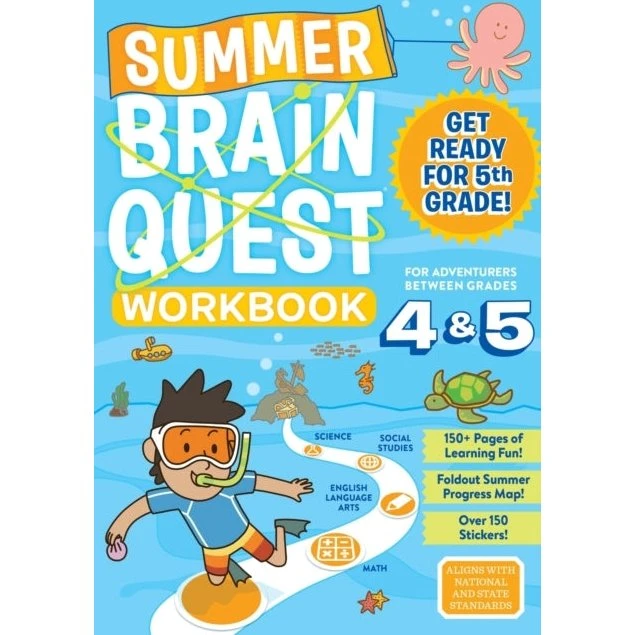 Summer Brain Quest: Between Grades 4 & 5 - Arbejdsbog