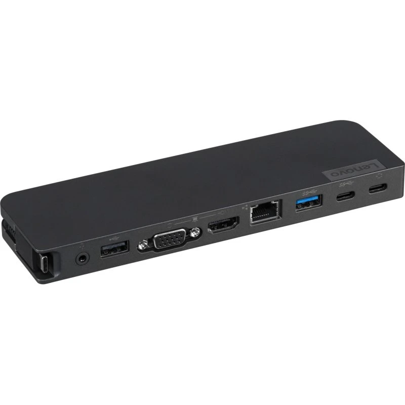 Lenovo USB-C Minidock 8‑port (grå) – 65W