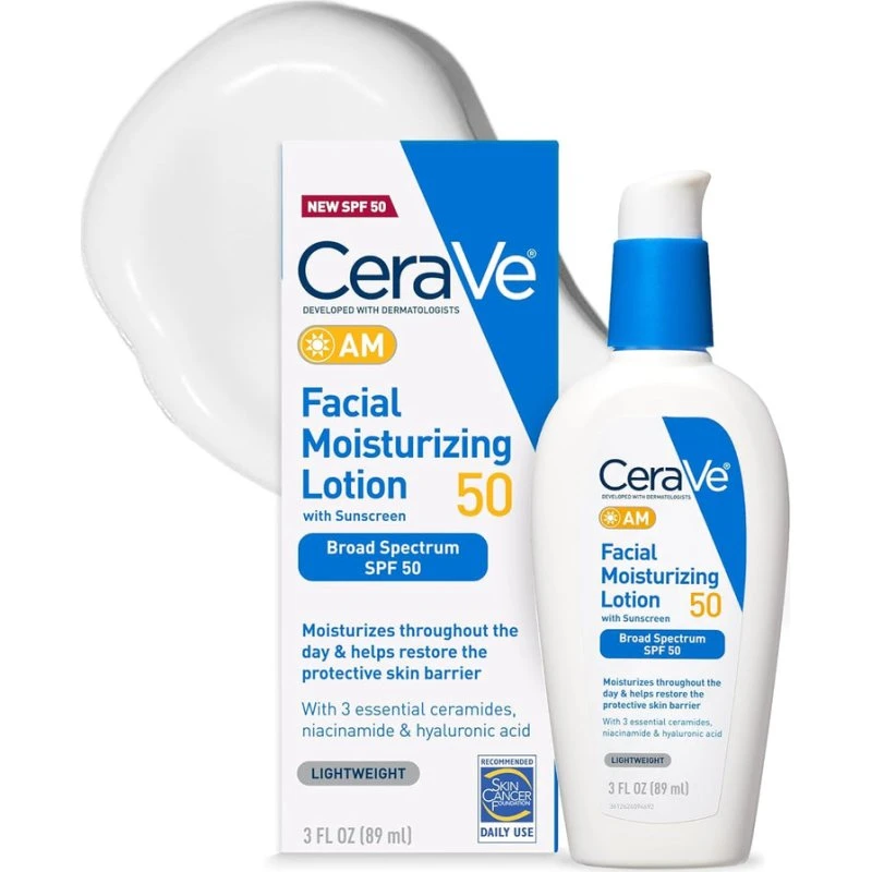 CeraVe AM Fugtgivende Ansigtslotion SPF 50 88 ml