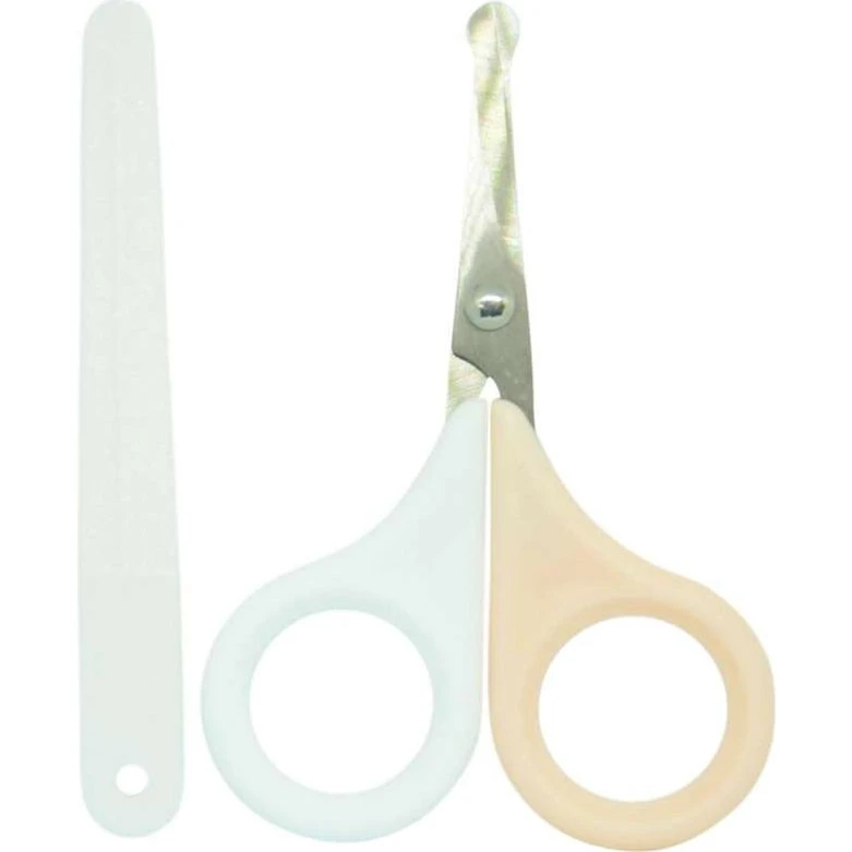 Oopsy baby neglesaks med afrundet spids og fil - Fersken