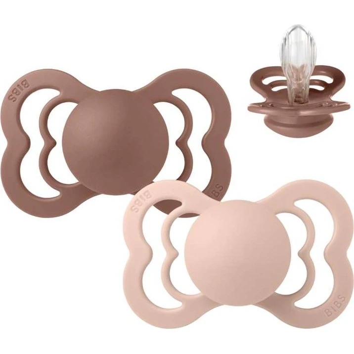 BIBS Supreme 2-pak Silikone Sut Str. 2 (6–18 mdr)