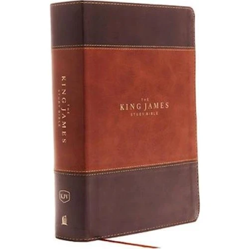 Thomas Nelson KJV Study Bible, Leathersoft, Brun, Red Letter