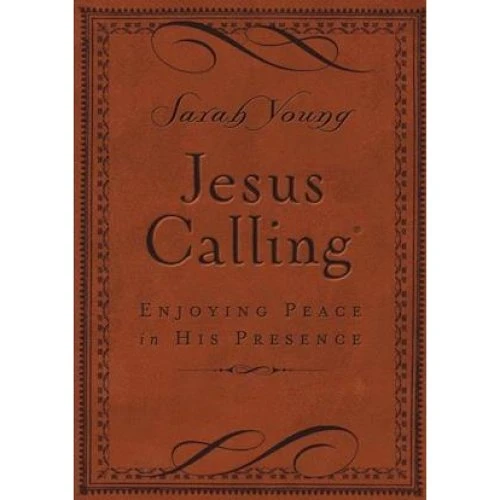Sarah Young: Jesus Calling, Brown Leathersoft med skrifthenvisninger