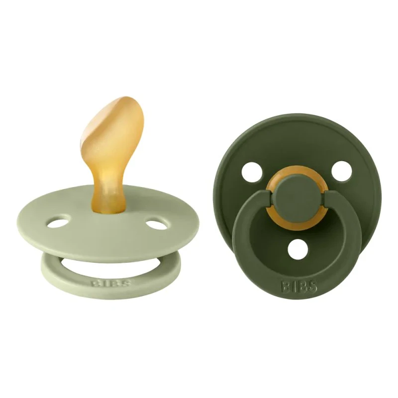 BIBS Anatomisk Colour 2-pak Str. 2 – Sage/Hunter Green