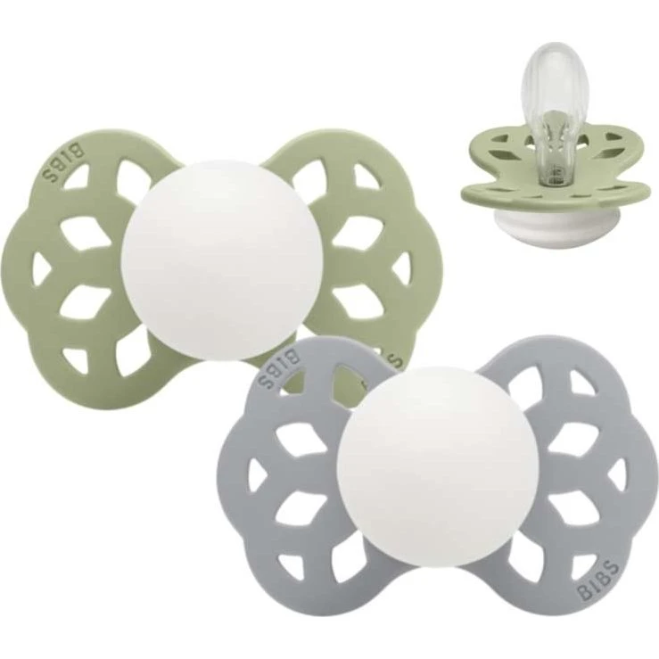 BIBS Infinity Symmetrisk Sut 2-pak Str. 2 (6+ mdr) - Silikone