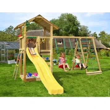 Jungle Gym Sierra 2.1 - 2‑Climb Module 220 med gul rutsjebane