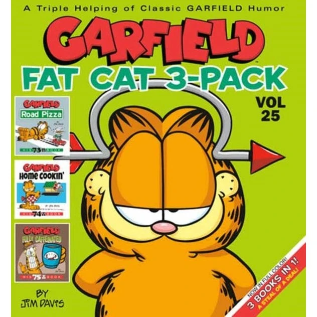 Garfield Fat Cat 3-pack #25 - Farverig tegneserie samling