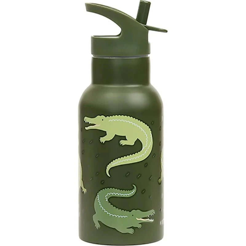 Ståldrikkedunk 350 ml – Crocodiles (dobbeltvægget)