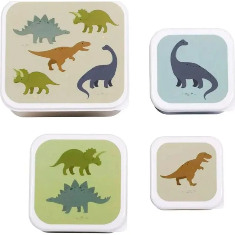 A Little Lovely Company Snackboksæt 4 dele - Dino