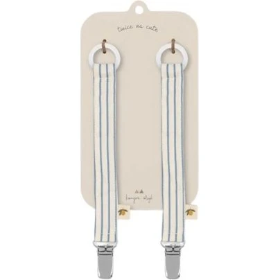 Konges Sløjd Suttesnor 2-pak – Stripe Bluie (Økologisk)