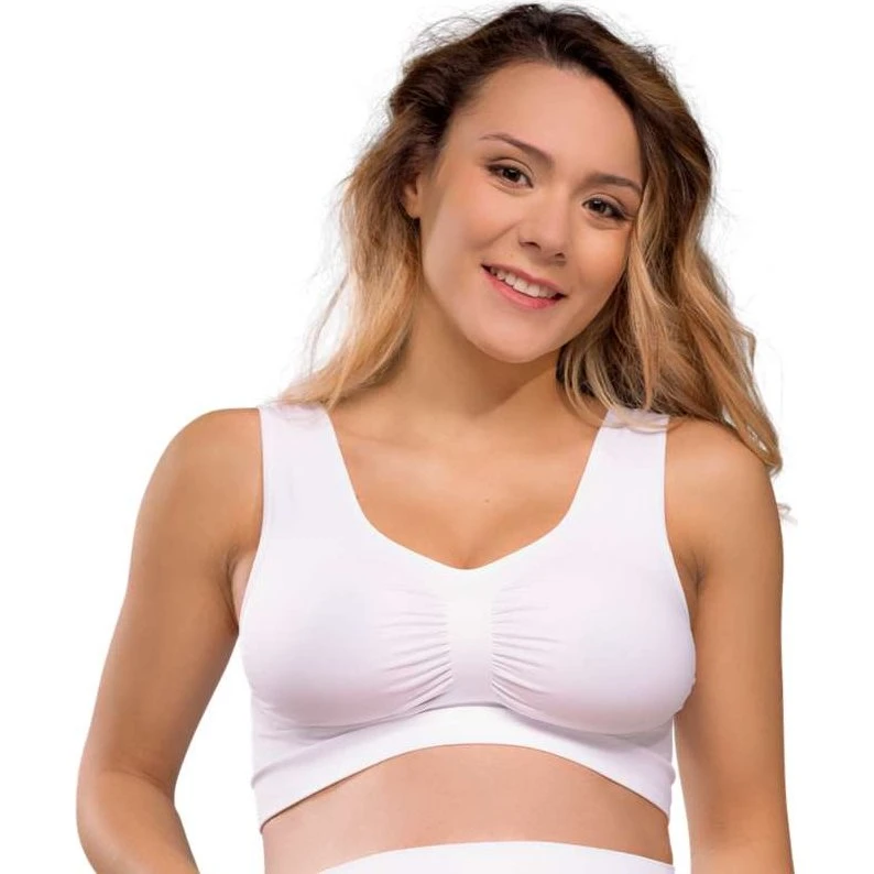 Carriwell Mum to Be - Sømløs Graviditets-BH (Hvid)
