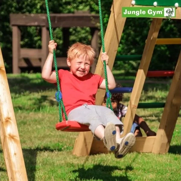 Jungle Gym Swing gyngesæde, komplet kit – rød, maks 50 kg