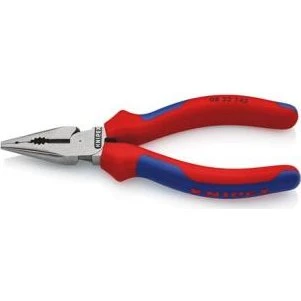 Knipex 0822145 Spids kombitang 145 mm, rød/blå