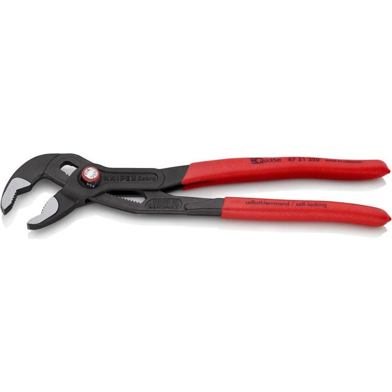 Knipex Cobra® QuickSet 87 21 250 – 250 mm grå, skridsikret