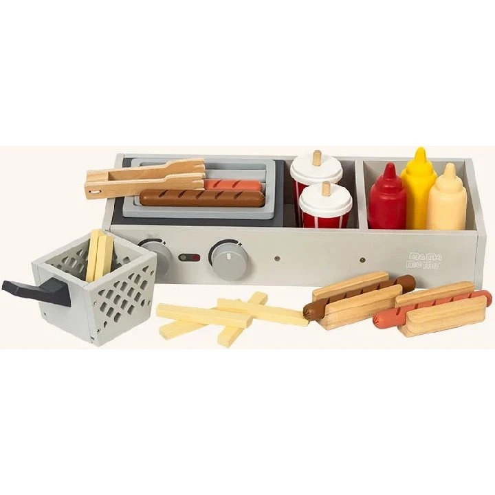 Pølsebod i træ med tilbehør (FSC)