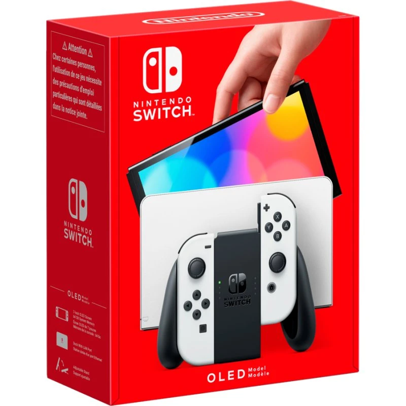 Nintendo Switch OLED - 7" 64 GB (Hvid/Sort)