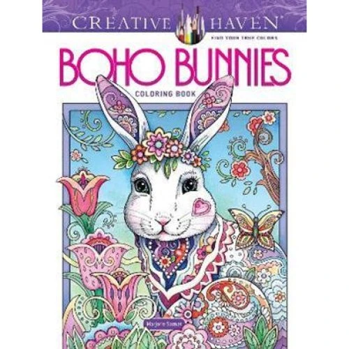Creative Haven Boho Bunnies Coloring Book - Marjorie Sarnat