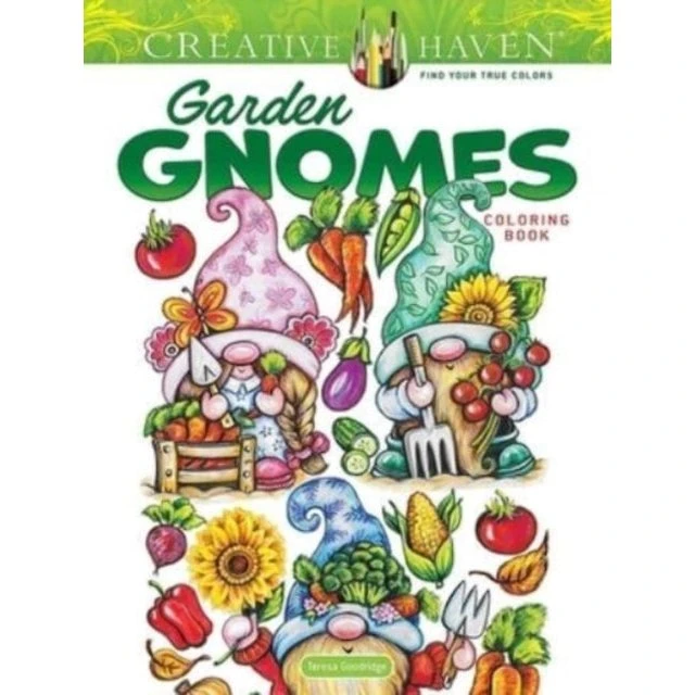 Creative Haven Garden Gnomes Coloring Book - Teresa Goodridge