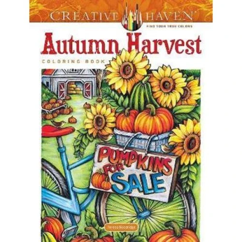 Creative Haven Autumn Harvest Coloring Book - Teresa Goodridge