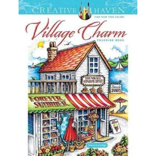 Teresa Goodridge Creative Haven Village Charm Coloring Book