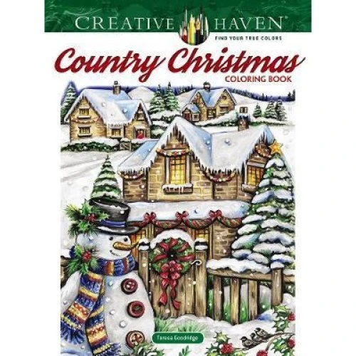 Creative Haven Country Christmas Coloring Book - Teresa Goodridge