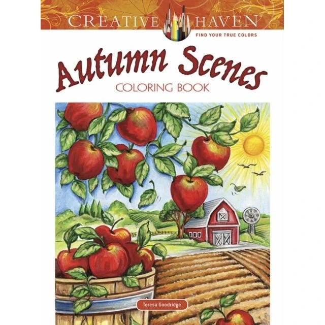 Creative Haven Autumn Scenes Coloring Book - Teresa Goodridge