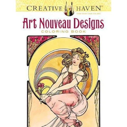 Creative Haven Art Nouveau Designs Coloring Book