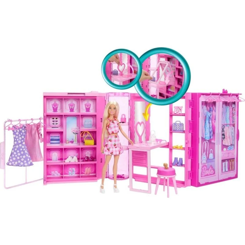 Barbie Dream Closet drømme-garderobe med dukke