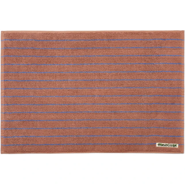 Naram bademåtte 50x80 cm — camel/ultramarine