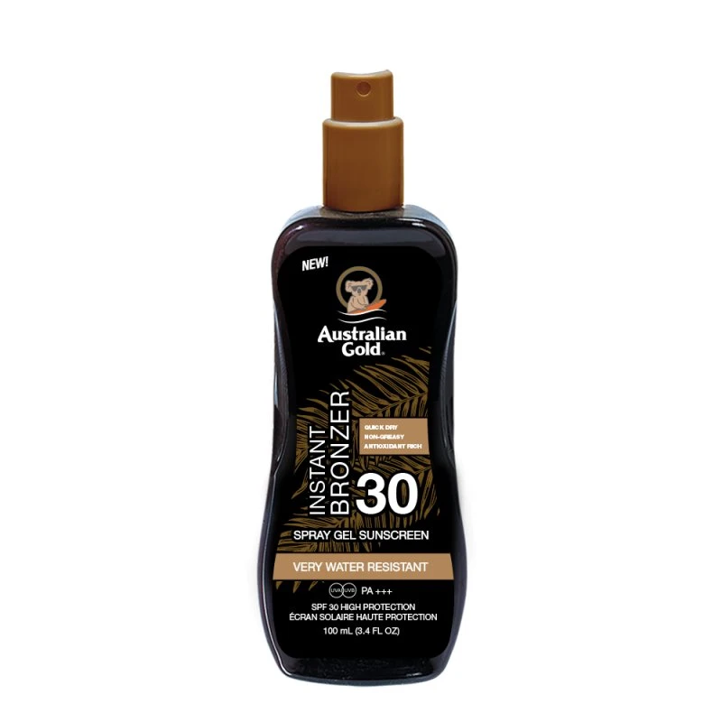 Australian Gold Instant Bronzer Spray Gel SPF 30, 100 ml