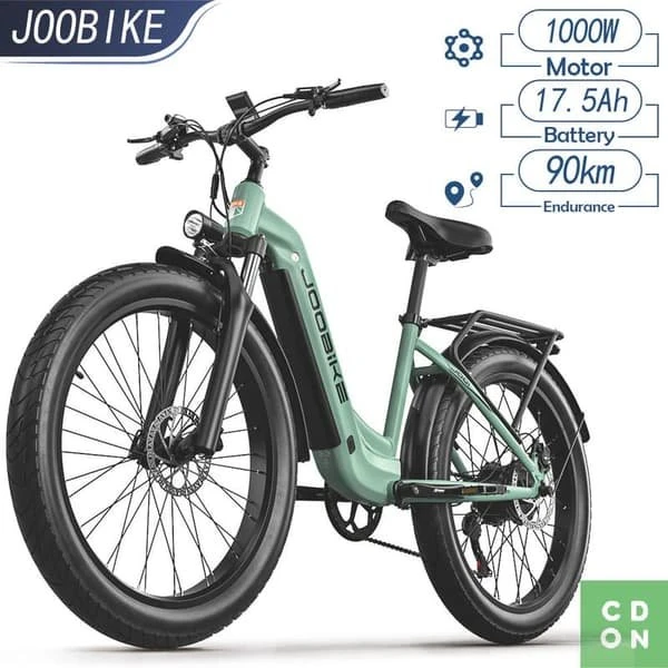 JOOBIKE JOO1 Elcykel - 1000W Motor, 17,5Ah Batteri, 26x3,0 tommer