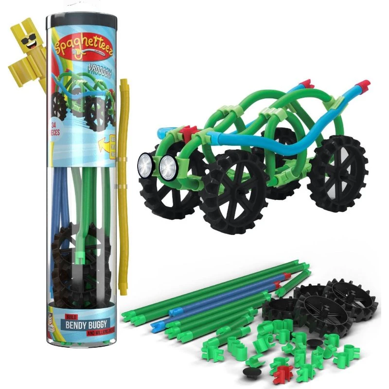 Clics Spaghetteez Bendy Buggy Fleksible Byggestænger - 34 dele