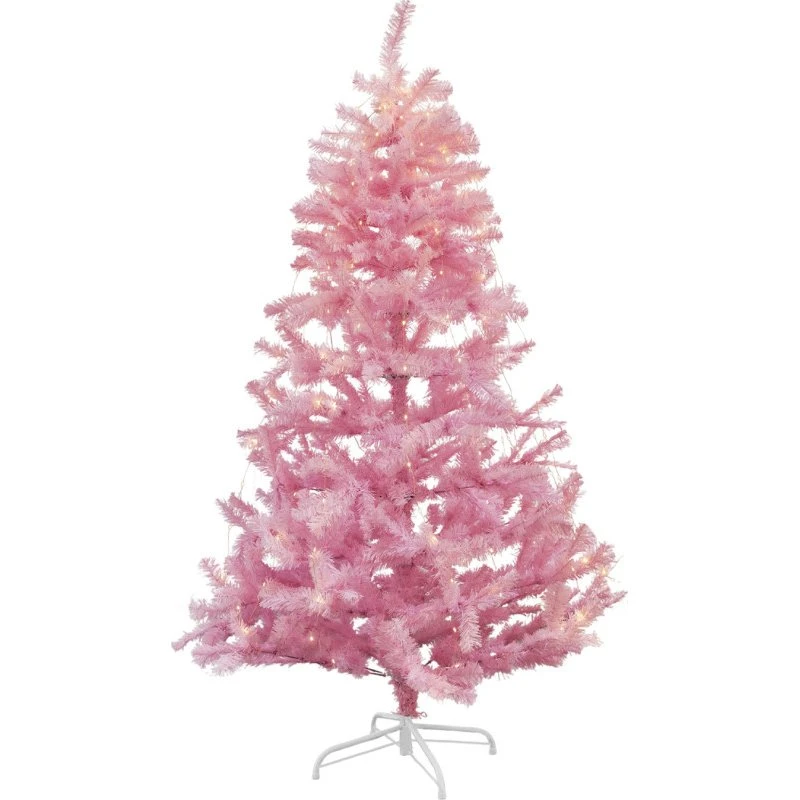 Sirius Pinky kunstigt juletræ med lys, 180 cm, lyserød