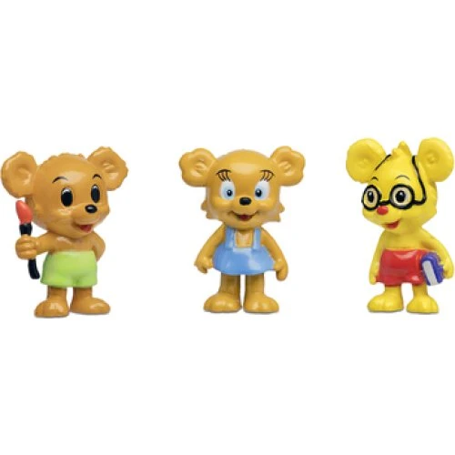 Micki Legetøj Bamse Figursæt - Nalle-Maja, Brum & Teddy (4 cm)