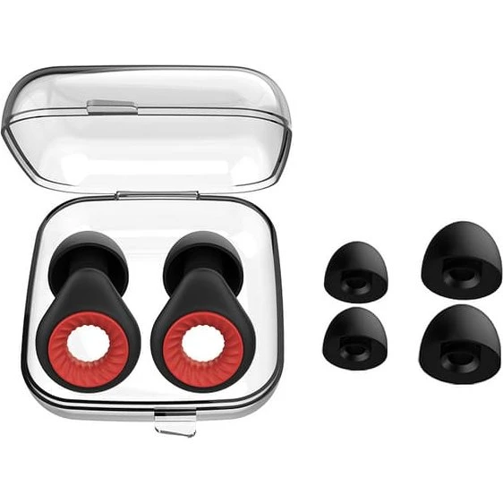 Støjreducerende ørepropper Black+Red