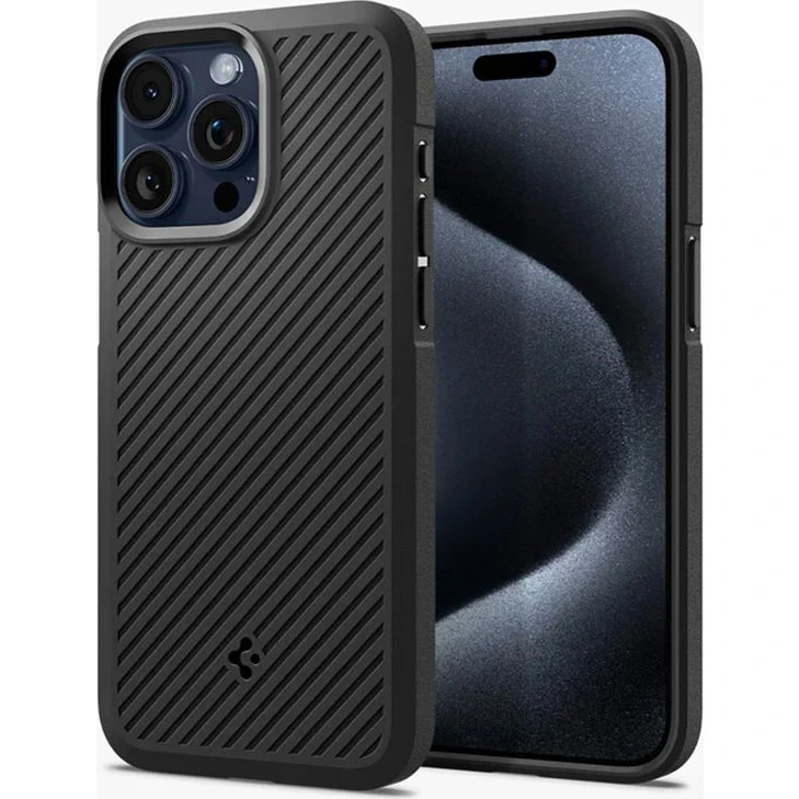 Spigen Core Armor Cover til iPhone 15 Pro Max - Mat Sort