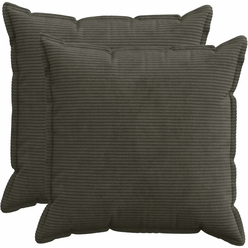 vidaXL HOUTEN Pudebetræk 2 stk. Antracit Cordfløjl 70x70 cm