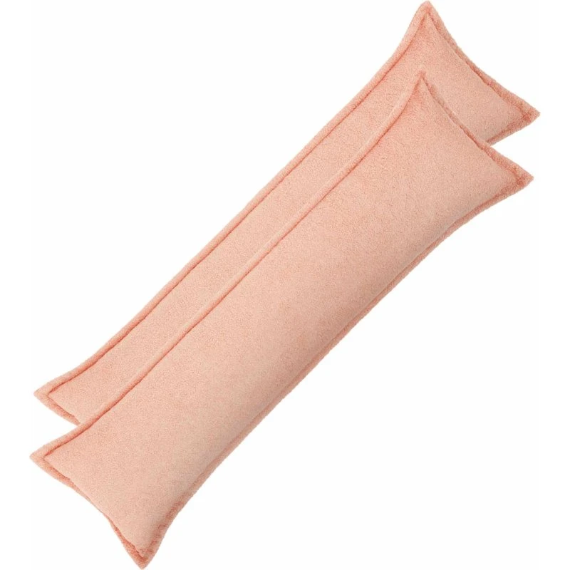 vidaXL HOUTEN Pudebetræk 2 stk. Lyserød Bouclé 40 x 145 cm