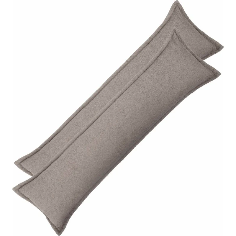 vidaXL HOUTEN Pudebetræk 2 stk - Lysegrå Bouclé 40 x 145 cm
