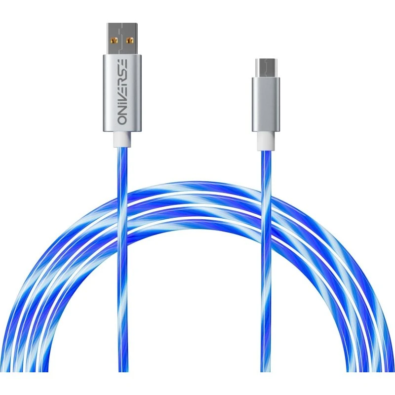Oniverse 2 m Micro-USB kabel med LED – Hurtig opladning