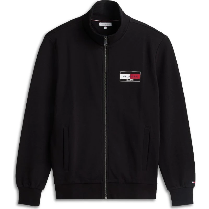 Tommy Hilfiger Sweatjakke Brand Love - Rød/Sort/Hvid
