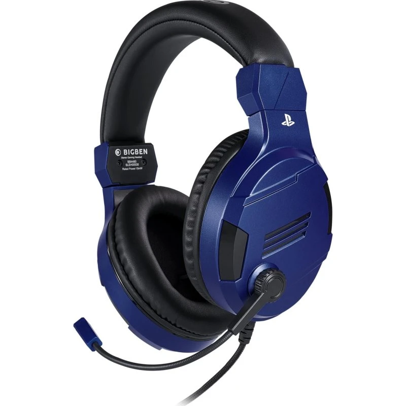 BigBen PS4/PS5 V3 Gaming Headset – Blå (kablet)