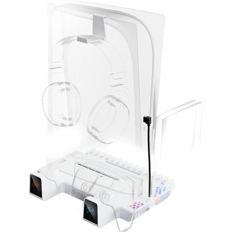 Oniverse Nexus 5 Multifunktionel Stand til PS5 – Hvid